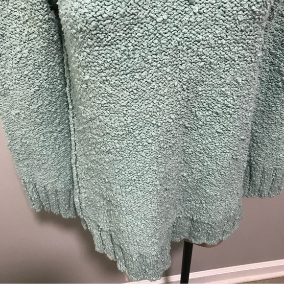 Moth Anthropologie Popcorn Mock Neck Boucle Sweater Small Womens Blue - Picture 4 of 7